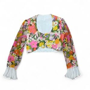 American Vintage Multicolor Floral Blouse